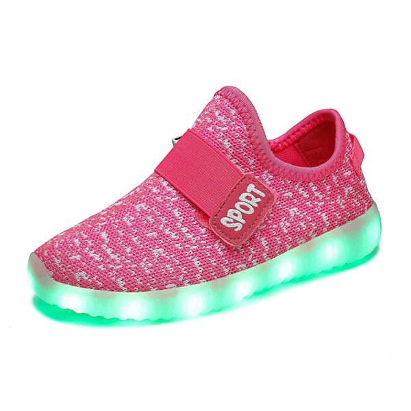 chil1en's luminous shoes 1 summer boys and girls flying woven mesh surface breathable charging student colorful light flash shoes, Black
chil1en's luminous shoes 1 summer boys and girls flying woven mesh surface breathable charging student colorful light flash shoes, Black