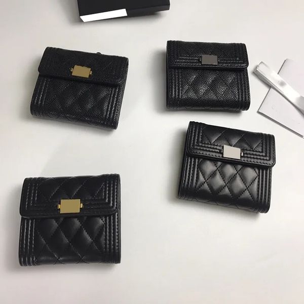 womens designer sac boy card holder wallet black coin purse caviar leather calfskin lambskin antique gold/silver metal hardware trifold clut, Red;black
womens designer sac boy card holder wallet black coin purse caviar leather calfskin lambskin antique gold/silver metal hardware trifold clut, Red;black
