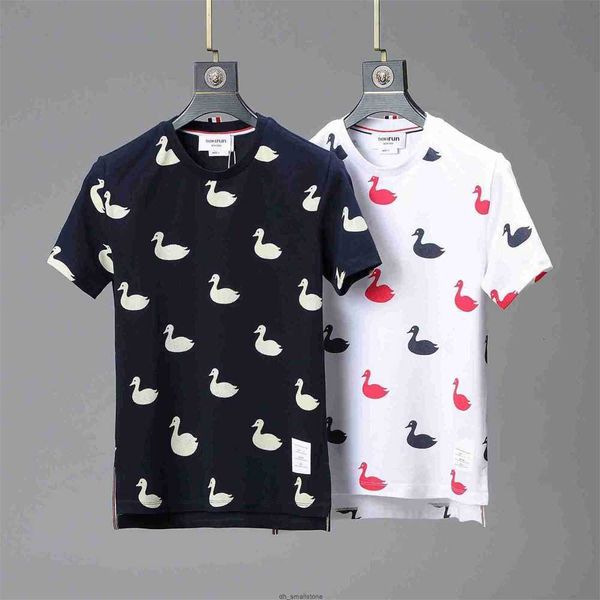 t-shirts tom tee brown short sleeve round neck 23ss stripe leisure casual fashion designer classic polo shirt tb browin new summer dug6ho, White;black