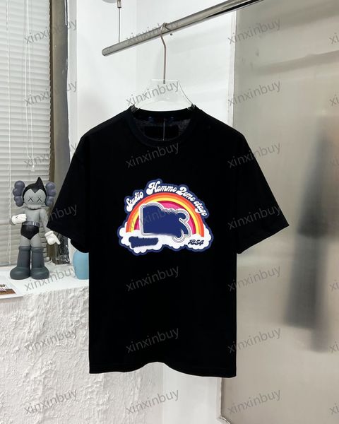 xinxinbuy men designer tee t shirt 23ss paris rainbow letter print short sleeve cotton women white black beige s-2xl, Black;brown
xinxinbuy men designer tee t shirt 23ss paris rainbow letter print short sleeve cotton women white black beige s-2xl, Black;brown