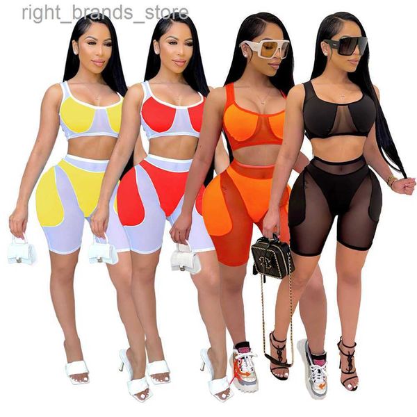 women's two piece pants casual women's sheer mesh patchwork tracksuit women summer tank crop & biker shorts bodycon club two piece, White
women's two piece pants casual women's sheer mesh patchwork tracksuit women summer tank crop & biker shorts bodycon club two piece, White