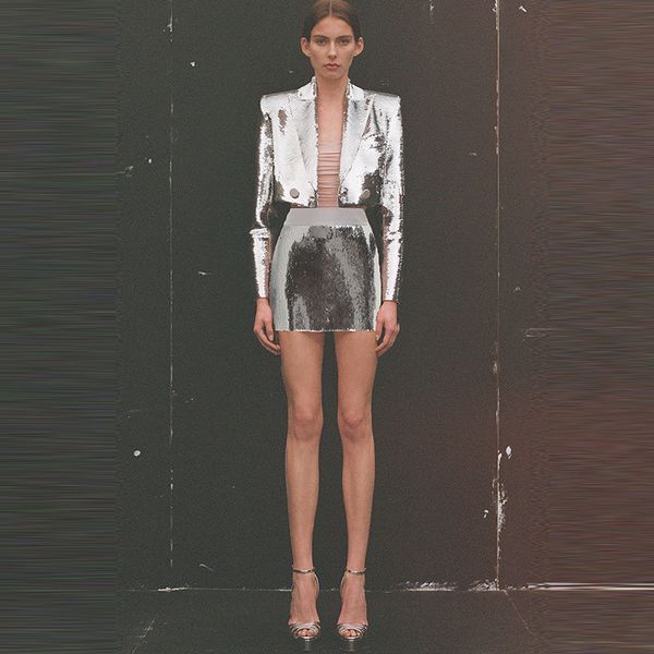 y038 women's two piece pants spring women's fashion blingbling sequins party cocktial luxuryjackets short coat, White
y038 women's two piece pants spring women's fashion blingbling sequins party cocktial luxuryjackets short coat, White