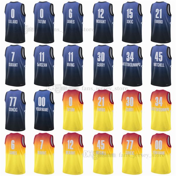 custom 2023 all-star printed basketball jerseys lillard tatum james durant derozan irving morant jokic embiid curry antetokounmpo mitchell d, Black;red
custom 2023 all-star printed basketball jerseys lillard tatum james durant derozan irving morant jokic embiid curry antetokounmpo mitchell d, Black;red
