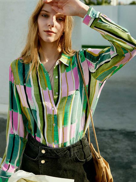printed silk women's long-sleeved 2023 spring new design mulberry korean fashion loose shirt, White
printed silk women's long-sleeved 2023 spring new design mulberry korean fashion loose shirt, White