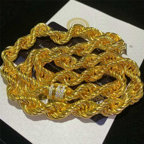 11mm gold rope chain iced out vvs moissanite clasp cuban necklace 925 solid silver hip hop men jewelry gold cuban link chain
11mm gold rope chain iced out vvs moissanite clasp cuban necklace 925 solid silver hip hop men jewelry gold cuban link chain
