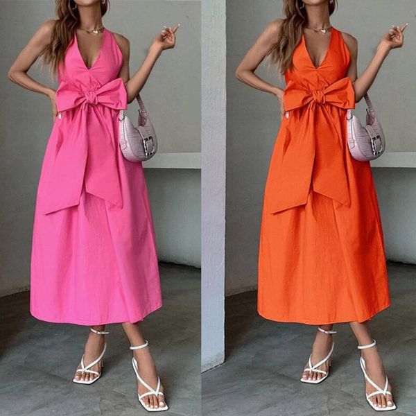 casual dresses niche design sense high waist long skirt orange sleeveless temperament commuting solid color slim-fit large bow suspender dre, Black;gray
casual dresses niche design sense high waist long skirt orange sleeveless temperament commuting solid color slim-fit large bow suspender dre, Black;gray