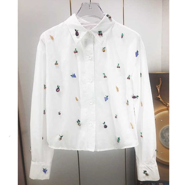 white female design sense small crowd 2023 spring and summer new fruit nail bead heavy industry solid color loose long-sleeved shirt
white female design sense small crowd 2023 spring and summer new fruit nail bead heavy industry solid color loose long-sleeved shirt