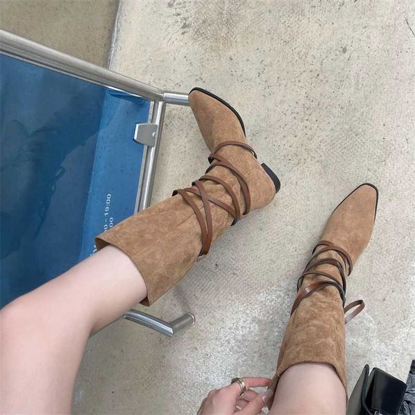 shoes 2023 new style knee high long tube plush women's lace up flat heel sleeve knight boots women, Black
shoes 2023 new style knee high long tube plush women's lace up flat heel sleeve knight boots women, Black