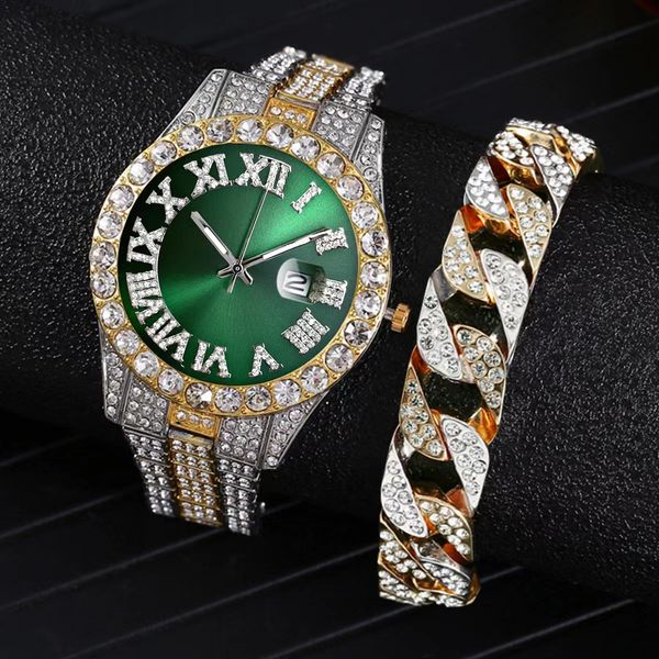 europe and the united states popular men's steel belt hip hop roman scale diamond-encrusted calendar men's and women's quartz, Slivery;brown
europe and the united states popular men's steel belt hip hop roman scale diamond-encrusted calendar men's and women's quartz, Slivery;brown