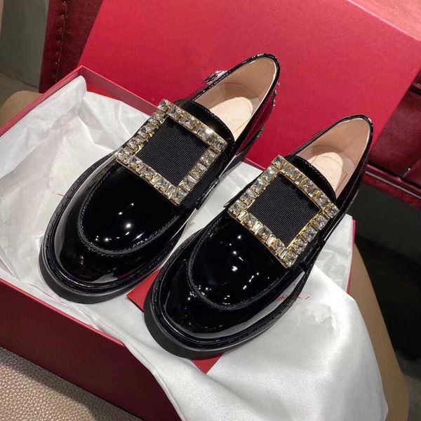 shoes 2023 new rhinestone square buckle single shoes black leather lefu shoes women's english style thick soles slip on small leather
shoes 2023 new rhinestone square buckle single shoes black leather lefu shoes women's english style thick soles slip on small leather