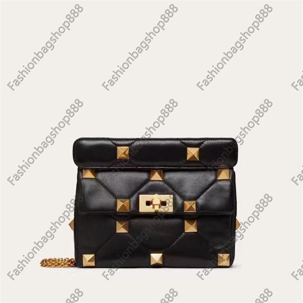 fashion designer messenger bag handbags one shoulder roman stud metal rivet chain bag quilted sheepskin handbag removable shoulders str2556
fashion designer messenger bag handbags one shoulder roman stud metal rivet chain bag quilted sheepskin handbag removable shoulders str2556