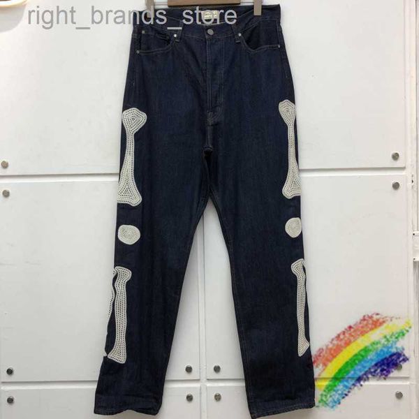 men's pants new arrived bone embroidery kapital jeans men women denim pants kapital cargo 0220v23, Black
men's pants new arrived bone embroidery kapital jeans men women denim pants kapital cargo 0220v23, Black