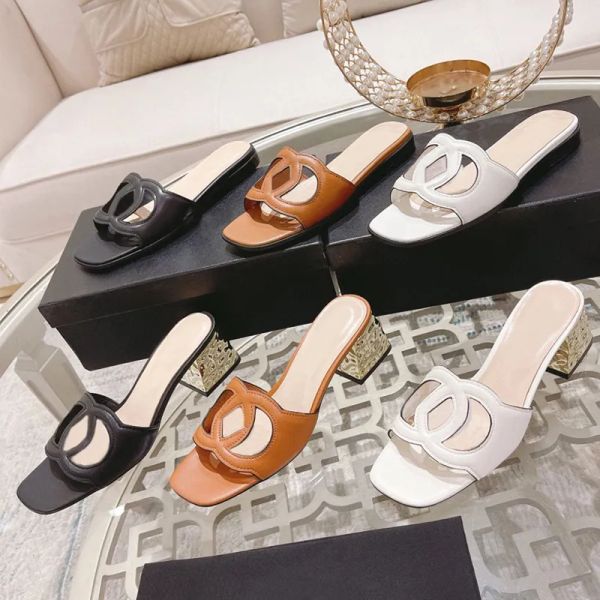 women slippers designer shoe soft cowhide leather thick heels metal woman shoes lazy baotou sandals diamonds pearl high heeled shoes large s, Black
women slippers designer shoe soft cowhide leather thick heels metal woman shoes lazy baotou sandals diamonds pearl high heeled shoes large s, Black