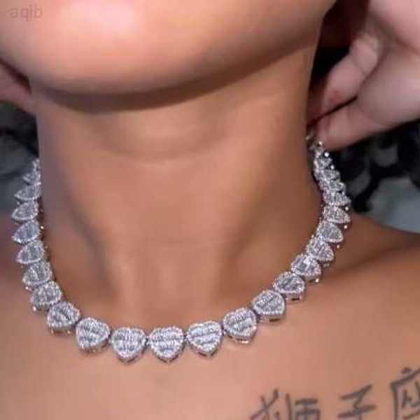 hip hop icy jewelry heart necklace chain women bling cz diamond heart tennis choker iced out chunky heart tennis necklace girls, Silver
hip hop icy jewelry heart necklace chain women bling cz diamond heart tennis choker iced out chunky heart tennis necklace girls, Silver