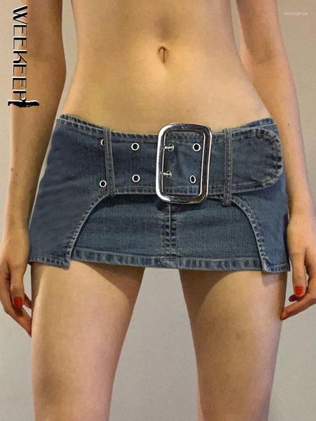 skirts weekeep super short mini denim skirt low rise basic belt jeans micro harajuku y2k aesthetic women vintage streetwear 2023, Black
skirts weekeep super short mini denim skirt low rise basic belt jeans micro harajuku y2k aesthetic women vintage streetwear 2023, Black