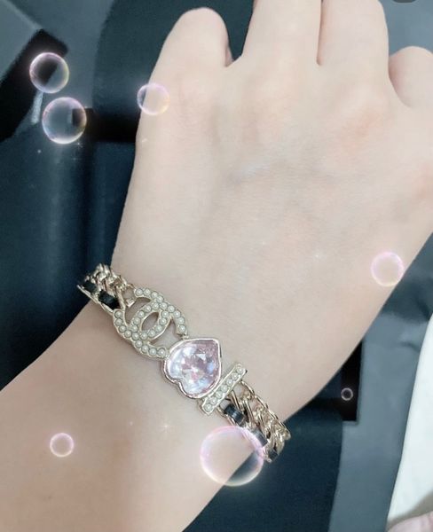 chan2023l bracelet chain new in luxury brand jewelry hand bracelet for woman and mens bangles studded logo emboss mount handmade, Black
chan2023l bracelet chain new in luxury brand jewelry hand bracelet for woman and mens bangles studded logo emboss mount handmade, Black