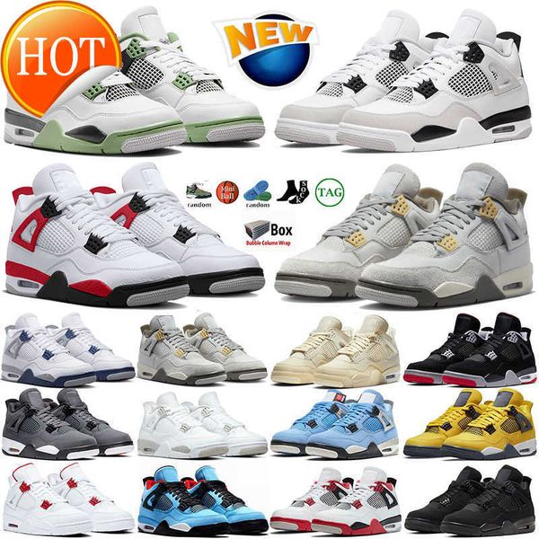 4 basketball shoes with box for men women jumpman 4s military black cat seafoam red cement thunder pn dust white oreo university blue
4 basketball shoes with box for men women jumpman 4s military black cat seafoam red cement thunder pn dust white oreo university blue