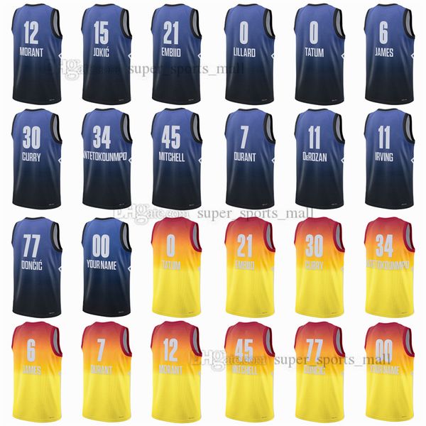 custom custom 2023 all-star basketball jerseys lillard tatum james durant derozan irving morant jokic embiid curry antetokounmpo mitchell do, Black
custom custom 2023 all-star basketball jerseys lillard tatum james durant derozan irving morant jokic embiid curry antetokounmpo mitchell do, Black