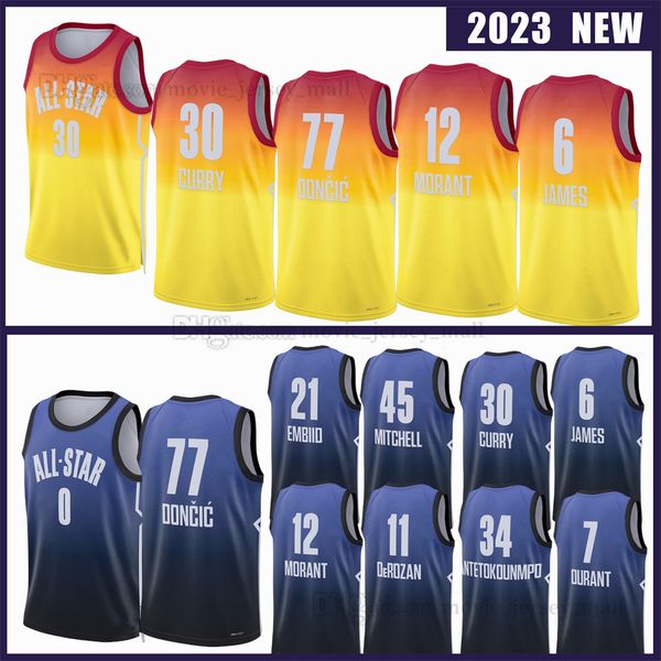 2023 all-star basketball jerseys lillard tatum james durant derozan irving morant jokic embiid curry antetokounmpo mitchell doncic custom pr, Black;red
2023 all-star basketball jerseys lillard tatum james durant derozan irving morant jokic embiid curry antetokounmpo mitchell doncic custom pr, Black;red