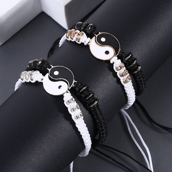 alloy hand-woven couple bracelet taiji bagua rope chain wholesale 100pcs/lot, Golden;silver
alloy hand-woven couple bracelet taiji bagua rope chain wholesale 100pcs/lot, Golden;silver