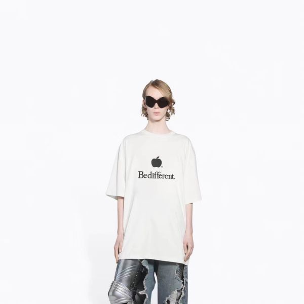 spring summer embroidery apple men's t-shirts classic be different letters women tee breathable short sleeve high street luxury france, White;black
spring summer embroidery apple men's t-shirts classic be different letters women tee breathable short sleeve high street luxury france, White;black