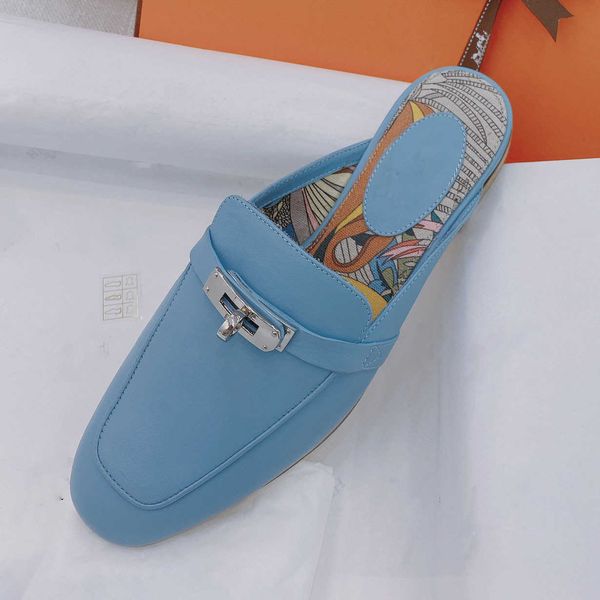 shoes 2023 new h family baotou half slippers button flat bottom color matching slippers women's casual muller slippers leather, Black
shoes 2023 new h family baotou half slippers button flat bottom color matching slippers women's casual muller slippers leather, Black