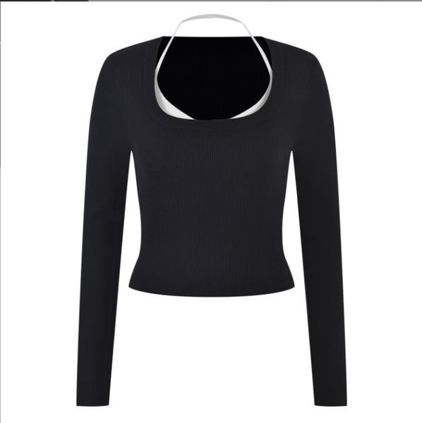 204 2023 runway spring summer women sweater black white brand same style sweater long sleeve crew neck fashion clothes yl, White;black
204 2023 runway spring summer women sweater black white brand same style sweater long sleeve crew neck fashion clothes yl, White;black