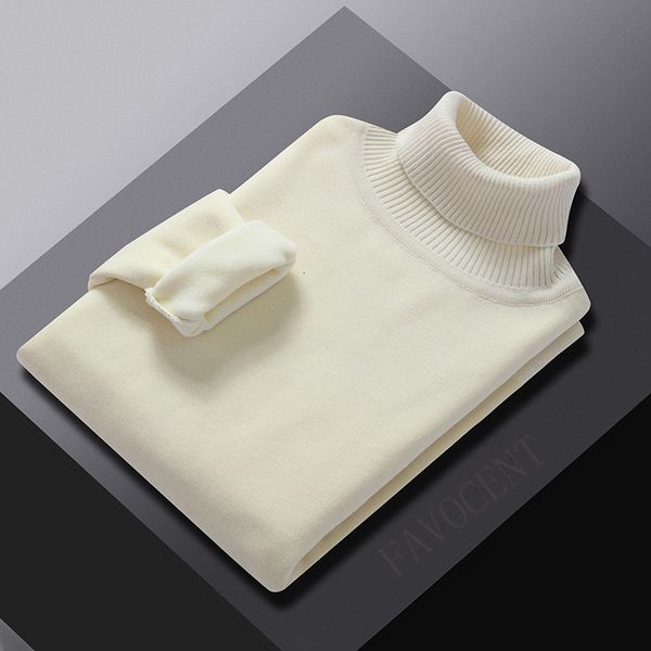 men s sweaters winter turtleneck knitted fleece pullovers clothing warm solid color pullover 230217, White;black
men s sweaters winter turtleneck knitted fleece pullovers clothing warm solid color pullover 230217, White;black
