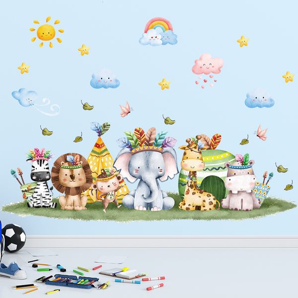 wall decor lion paper elephant sticker animals stickers for kids room paper animal children's nursery baby 230220
wall decor lion paper elephant sticker animals stickers for kids room paper animal children's nursery baby 230220