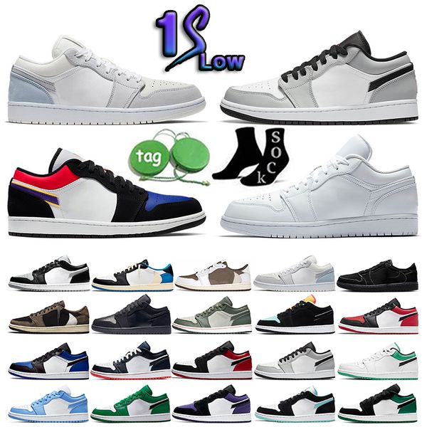 1 1s 2023 mens basketball shoes low retro black phantom lost & found bred patent gorge green true university blue dark mocha men women train
1 1s 2023 mens basketball shoes low retro black phantom lost & found bred patent gorge green true university blue dark mocha men women train