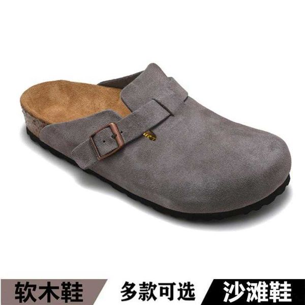 designer birkinstock slippers slippers boken baotou women's shoes men wear boken boston leather cork semi-trailer, Black
designer birkinstock slippers slippers boken baotou women's shoes men wear boken boston leather cork semi-trailer, Black