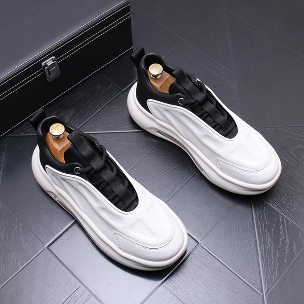 new breathable small white boots tide brand all-matching leisure men's thick soles to raise daddy shoes zapatillas hombre a6, Black
new breathable small white boots tide brand all-matching leisure men's thick soles to raise daddy shoes zapatillas hombre a6, Black