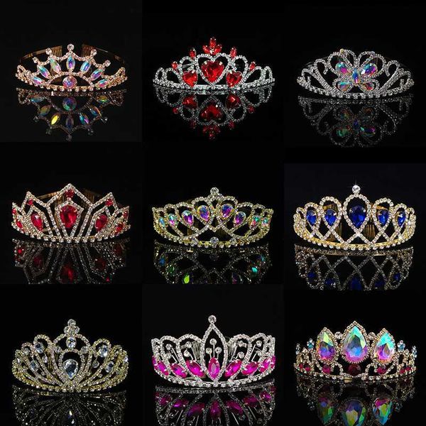 tiaras 2021 new colorful crystal crown wedding bridal women's hair accessories for girls birthday fashion headdress bride tiara clip z0, White;golden
tiaras 2021 new colorful crystal crown wedding bridal women's hair accessories for girls birthday fashion headdress bride tiara clip z0, White;golden