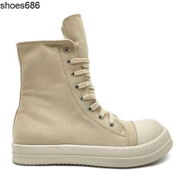 ro high-canvas board shoes rick spring dark black thick soles high lace up round head plush short boots owens men's and women's fa
ro high-canvas board shoes rick spring dark black thick soles high lace up round head plush short boots owens men's and women's fa