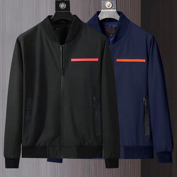 

luxury prad mens jackets designer bomber jacket men's clothing zipper pocket coats triangle badge hooded outerwear fashion brand jacket, Black;brown