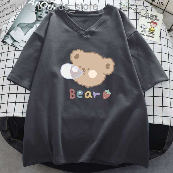 women's t-shirt women's t-shirt cotton summer cute bear print v-neck loose ees ops short sleeve op lovely casual0220v23, White
women's t-shirt women's t-shirt cotton summer cute bear print v-neck loose ees ops short sleeve op lovely casual0220v23, White