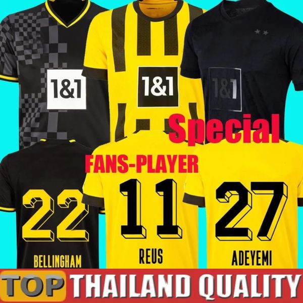 22 23 dortmund 110th soccer jerseys borussia haaland kamara 2022 2023 black football shirt reus bellingham hummels reyna brandt men kids kit, Black;yellow
22 23 dortmund 110th soccer jerseys borussia haaland kamara 2022 2023 black football shirt reus bellingham hummels reyna brandt men kids kit, Black;yellow