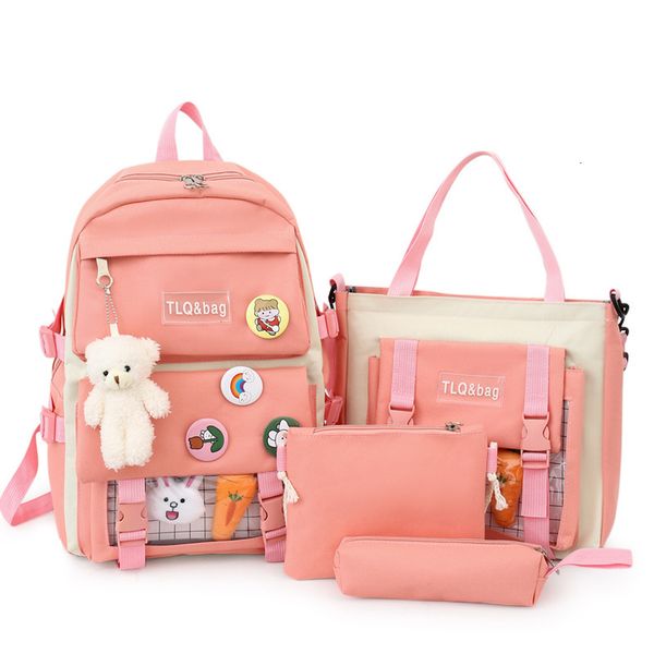 waist bags traveasy 4 pcs sets women high school nylon kawaii backpack fashion book female with plush pendant cute 230220
waist bags traveasy 4 pcs sets women high school nylon kawaii backpack fashion book female with plush pendant cute 230220