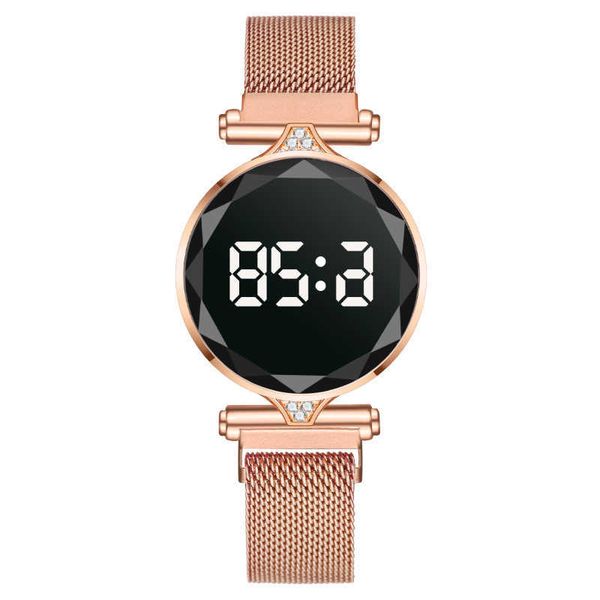 electronic watch luxury women's rose gold stainless steel led digital fashion, Slivery;black
electronic watch luxury women's rose gold stainless steel led digital fashion, Slivery;black