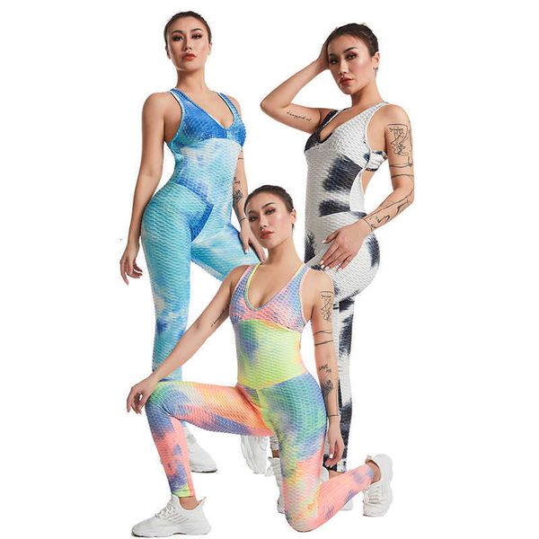 yoga clothes stitching tie dyed jacquard bubble pants slim and hip lifting jumpsuit, Black;white
yoga clothes stitching tie dyed jacquard bubble pants slim and hip lifting jumpsuit, Black;white