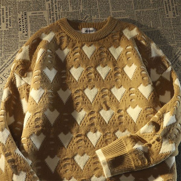 women's sweaters love geometric pattern design sense sweet sweater womens winter loose lazy style niche pullover fashion 230220, White;black
women's sweaters love geometric pattern design sense sweet sweater womens winter loose lazy style niche pullover fashion 230220, White;black