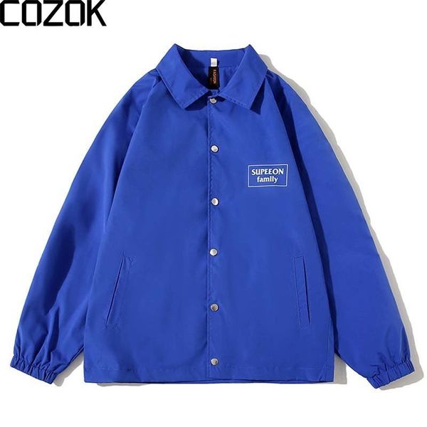 men s jackets korean streetwear men coat solid color windbreaker sleeve couple harajuku bomber sports blue black 230217, Black;brown
men s jackets korean streetwear men coat solid color windbreaker sleeve couple harajuku bomber sports blue black 230217, Black;brown