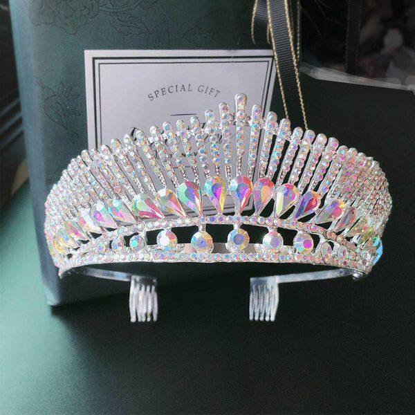 tiaras baroque luxury ab color crystal peacock wedding tiara crown with comb rhinestone pageant diadem headpiece bride hair accessories z022, White;golden
tiaras baroque luxury ab color crystal peacock wedding tiara crown with comb rhinestone pageant diadem headpiece bride hair accessories z022, White;golden