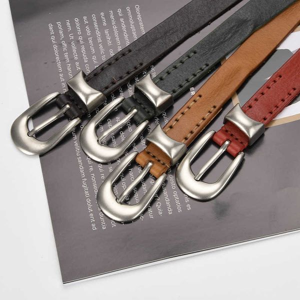 belts 2022 new ladies luxury retro casual layer leather thin belt alloy pin buckle with denim shorts advanced personality belt j230220, Black;brown
belts 2022 new ladies luxury retro casual layer leather thin belt alloy pin buckle with denim shorts advanced personality belt j230220, Black;brown