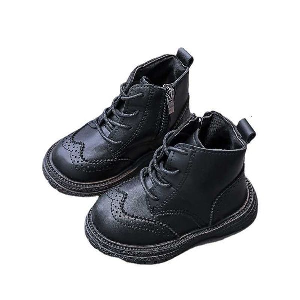 kids' leather boots block 1 autumn and winter chil1en's martin boot side zipper boys and girls' boots, Black
kids' leather boots block 1 autumn and winter chil1en's martin boot side zipper boys and girls' boots, Black