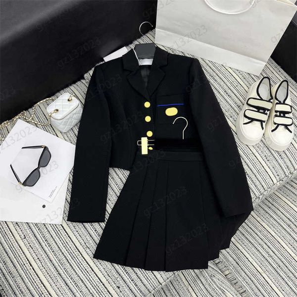 suit two piece dress metallic logo ornament custom button lapel long sleeves jacket matching high-waisted pleated skirts essential two piece, White
suit two piece dress metallic logo ornament custom button lapel long sleeves jacket matching high-waisted pleated skirts essential two piece, White