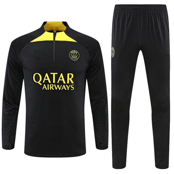 23-24 tracksuit paris training kit and kids half zipper jacket survetement chandal futbol football soccer 2023-2024 psgs child boy training, Black
23-24 tracksuit paris training kit and kids half zipper jacket survetement chandal futbol football soccer 2023-2024 psgs child boy training, Black