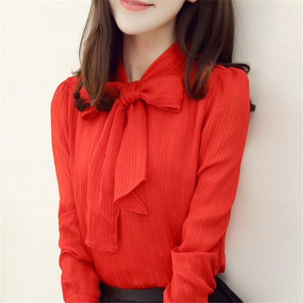 women's blouses shirts white red women work wear bow collar long sleeve chiffon shirt sxxxl blusas feminina zy3620 230220
women's blouses shirts white red women work wear bow collar long sleeve chiffon shirt sxxxl blusas feminina zy3620 230220