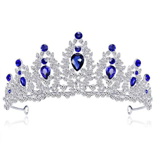 tiaras kmvexo baroque silver color blue crystal wedding tiara brides headband bridal rhinestone pageant tiaras and crowns hair jewelry z0220, White;golden
tiaras kmvexo baroque silver color blue crystal wedding tiara brides headband bridal rhinestone pageant tiaras and crowns hair jewelry z0220, White;golden