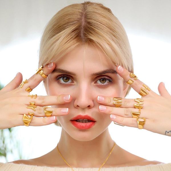 fashion adjustable open initial rings for women stainless steel a-z letter ring ladies meaningful wedding jewelry gift, Golden;silver
fashion adjustable open initial rings for women stainless steel a-z letter ring ladies meaningful wedding jewelry gift, Golden;silver